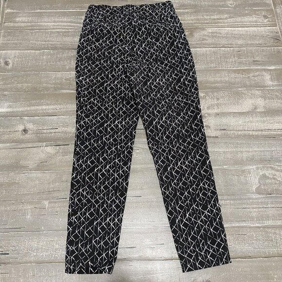 Larry Levine Pants Women’s Size 10 Black & White Pull On Pants - Picture 10 of 10